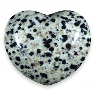 Dalmatian Jasper Heart Large